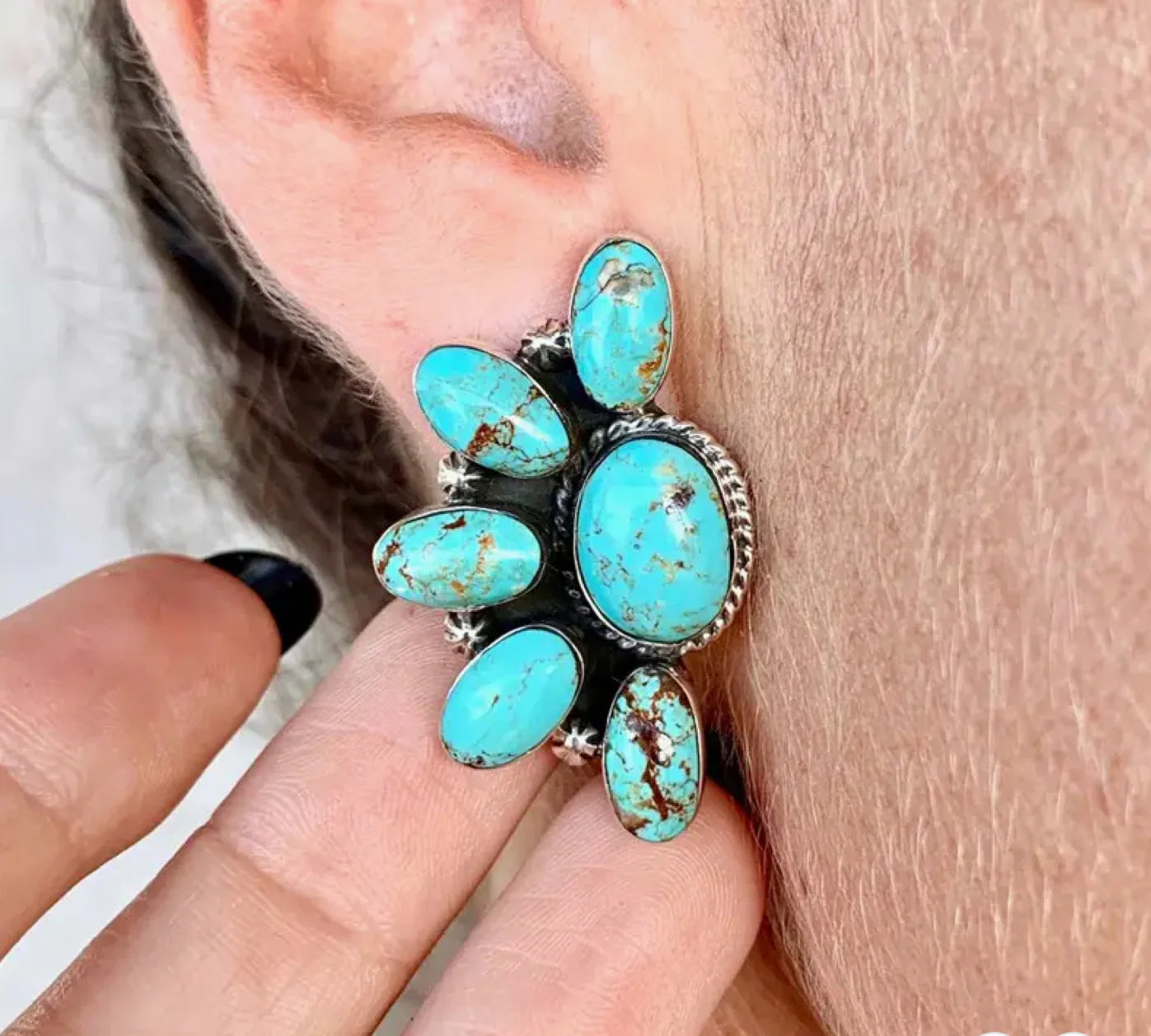 Oval Drop Earring