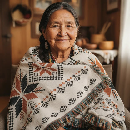 BlueFeather Woven Tapestry Blanket