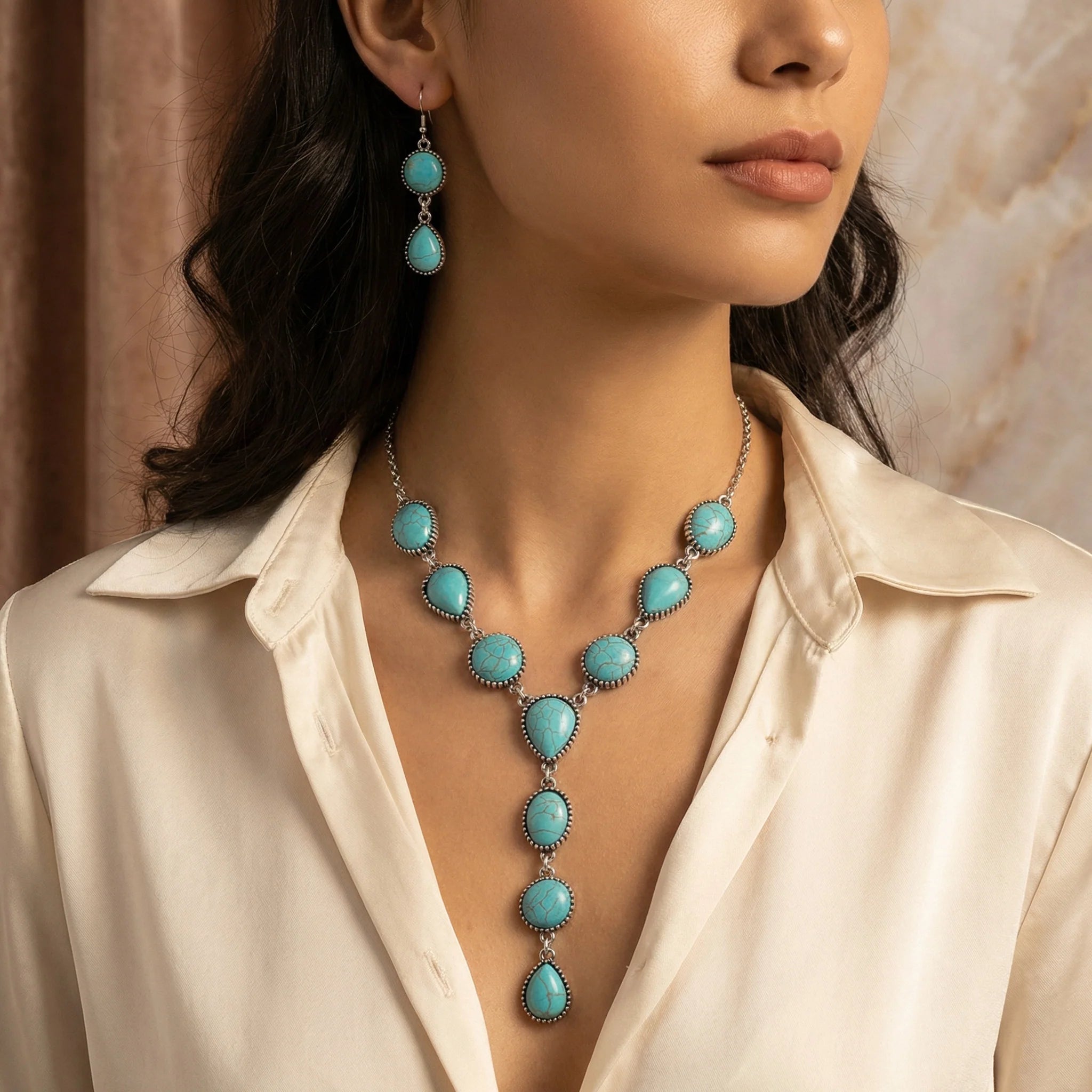 Navajo Necklace + Earring set